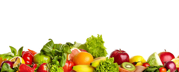 Bordures de fruits et légumes
