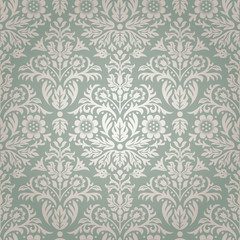 Obraz premium Damask Seamless Floral Pattern Background
