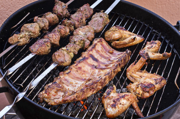 Grilled Shashlyk and Chicken