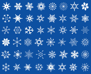 snowflakes design set