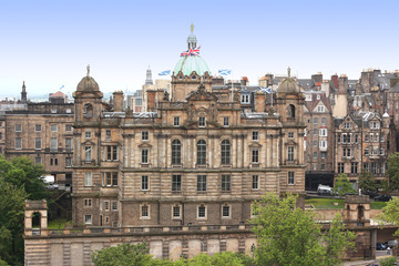 Obraz premium Aerial view Edinburgh, Scotland, UK