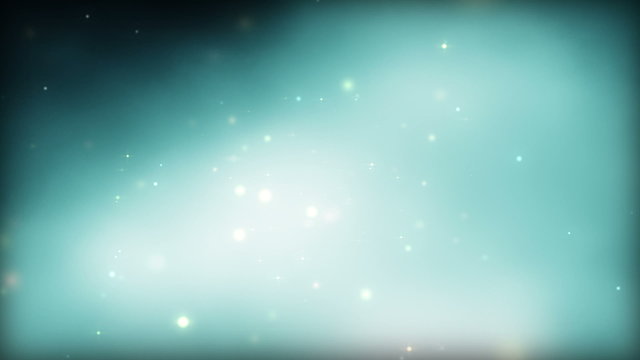 Shiny stars and particles on blue background HD video