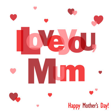 "HAPPY MOTHER'S DAY" Collage (card I love you)