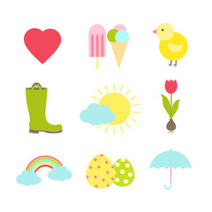 spring icons