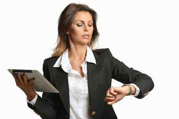 Busy business woman