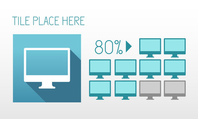 Flat Infographic Elements. Vector Illustration EPS 10.