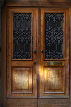 Old wooden door in Venice