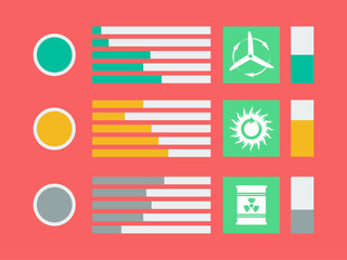 Flat Infographic Elements. Vector Illustration EPS 10.