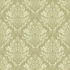 vector seamless backdrop. damask pattern. flower wallpaper