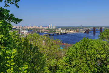 Fototapeta na wymiar Panorama of Kiev, Ukraine.