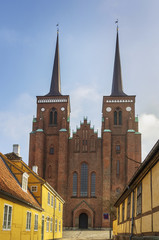 Fototapeta na wymiar Roskilde Cathedral, Denmark