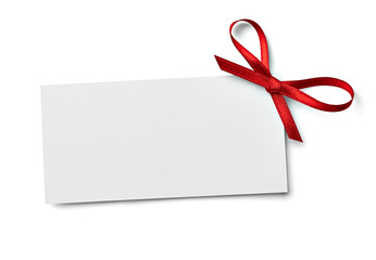 ribbon bow card note chirstmas celebration greeting