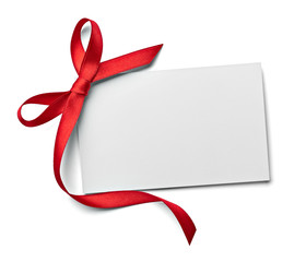 ribbon bow card note chirstmas celebration greeting