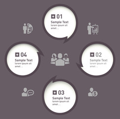 Abstract vector with speech bubble