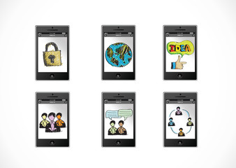 mobile apps concept idea illustration