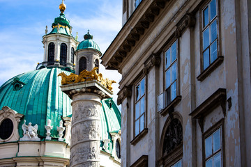 Fototapeta premium St. Charles's Church (Karlskirche), Vienna