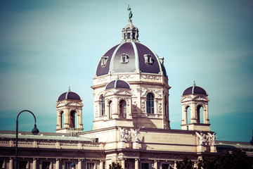 Obraz premium Kunsthistorisches museum at the Museum District, Vienna, Austria