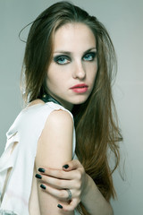 Portrait of female model