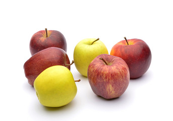 Apples isolated on white background