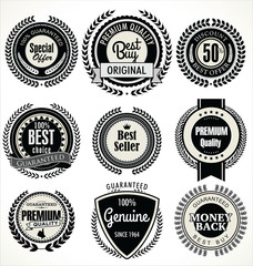 Premium quality badges and labels