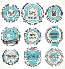 Premium quality blue labels