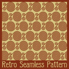 Retro seamless swirl background