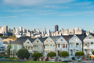 San Francisco - Painted Ladies, Skyline