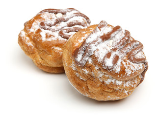 Choux Pastry Buns Filled with Fresh Cream