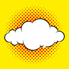 Speech Bubble Isolated On Background Template