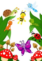 Small animals cartoon