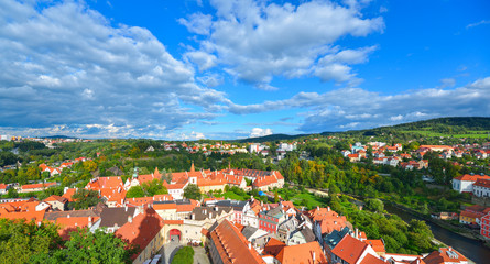 Naklejka premium Panorama of Cesky Krumlov