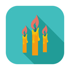 Candles single icon.