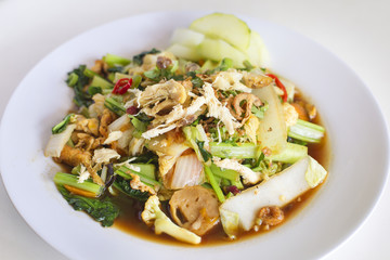 stir fried vegetable with chicken
