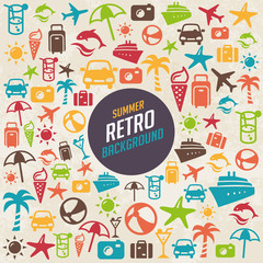 Summer Retro Background