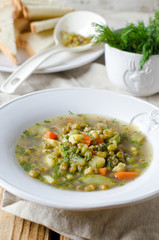 Soup with mung beans