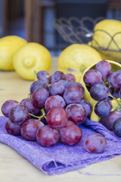 Bunch of grapes ready to eat