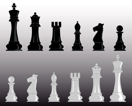 white and black chess