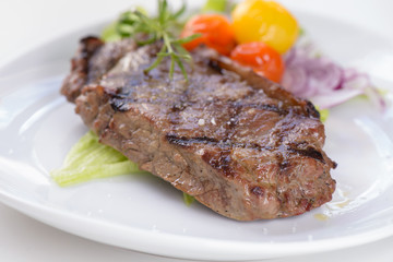 Grilled beef steak