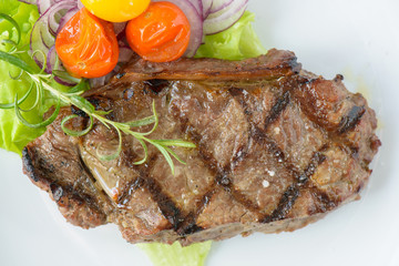 Grilled beef steak