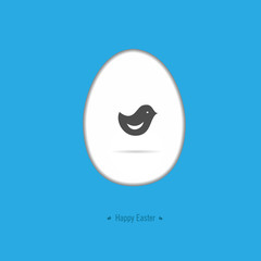 Happy easter card with Easter motif