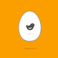 Happy easter card with Easter motif