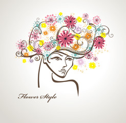 Flower Style. Beauty.