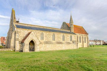 Fototapeta na wymiar Historic Royal Garrison Church in Old Portsmouth