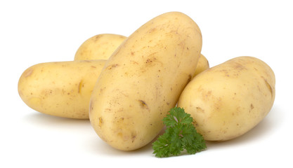 Potatoes isolated on white background