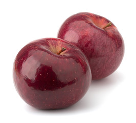 red apples isolated on white background