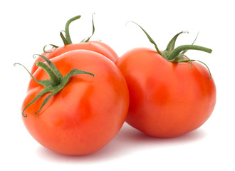 Tomato vegetables isolated on white background