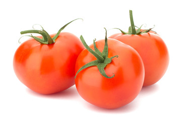 Tomato vegetables isolated on white background