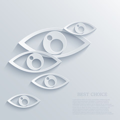 Vector modern eyes background. Eps 10