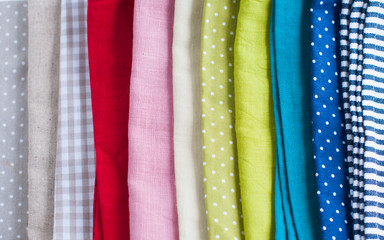 Many different fabrics