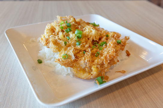 Thai Egg Crispy Omelet  Rice